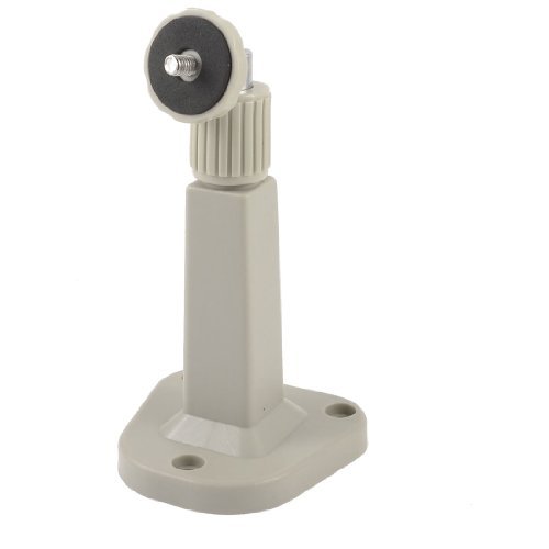 DealMux plástico Trapecio Pared Base de Soporte Soporte de Montaje Gris Claro para la cámara de Circuito Cerrado de televisión