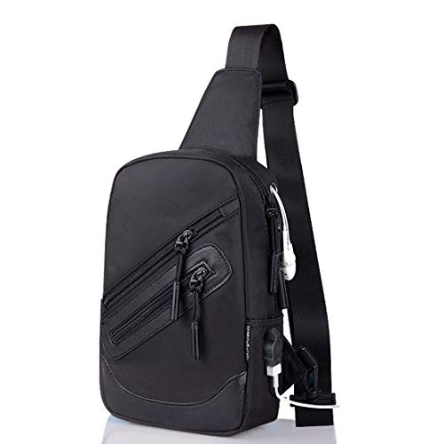 DFV mobile - Backpack Waist Shoulder Bag Nylon for verykool s5205 Orion Pro (2017) - Black