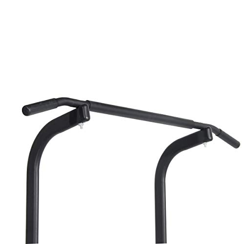 DlandHome Power Tower Estación de Fondos Barra de Tracción o Estación de Musculación Ajustable, Silla Romana para Dips con Barra para dominadas Style a