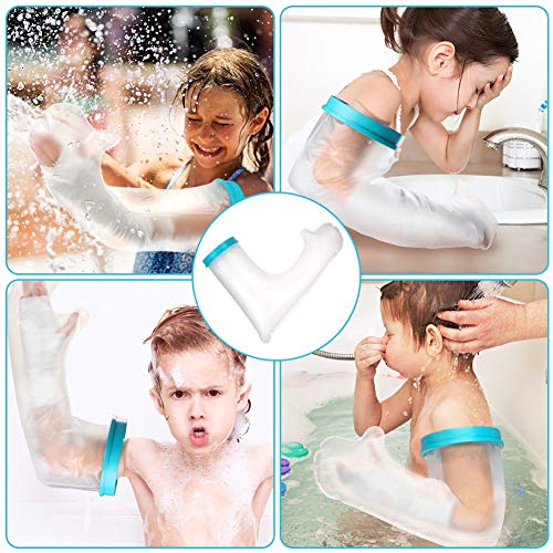 DOACT La funda Kids Arm Cast para el baño de la ducha, el protector de fundición impermeable mantiene el vendaje seco, la funda de la funda de la funda infantil, la herida del brazo completo