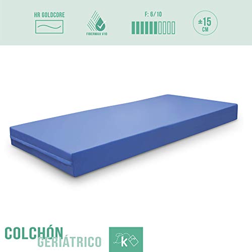 Dreaming Kamahaus Pack Cama Articulada 5 Planos + Colchón Geriátrico | Funda Sanitaria | Viscoelástica Premium 105 x 190 cm.