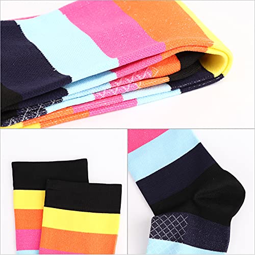 DRESHOW Calcetines de Compresión para Hombres y Mujeres 3/7 Pares 15-20 mmHg es el Mejor para Running, Correr, Senderismo, Volar, Viajar, Varicosas, Médico, Deportivo, Embarazo