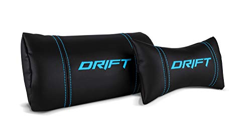 Drift DR300BL - Silla Gaming Profesional, Polipiel, reposabrazos 3D, Piston Clase 4, Asiento basculante, Altura Regulable, Respaldo reclinable, Cojines Lumbar y Cervical, Color Negro/Azul