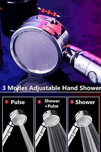 Ducha de 3 Modos Mano Cabeza de Ducha Fregadero Manguera Spray Set para baño cocina Alta Presión y Ahorro de Agua de Presión de Aumento