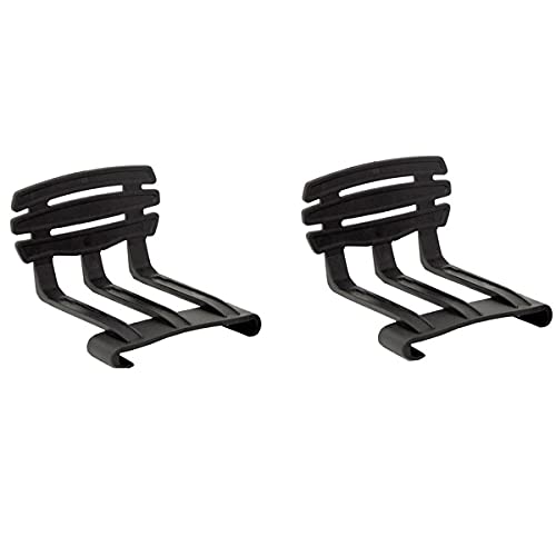 DUÉRMETE ONLINE - Pack de 2 Arquillos Laterales de PVC Sujeta Colchón, Recomendado para Camas Articuladas, Negro, Universal