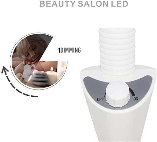 DXMGZ 8X Lámpara de Aumento en la Cabeza del Soporte Lámpara Estética Lupa Pie para Bordado Rueda Luz de Día Neón Lupa Médica Luz LED Fría para Laboratorios y Esteticistas Lámpara Pie Sin Sombras