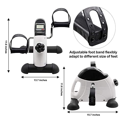 Entrenador de pedal de fitness, entrenador de pedales for bicicletas Mini Fitness, entrenador elíptico de debajo de la mesa debajo de la mesa for la capacitación de rehabilitación de la parte superior