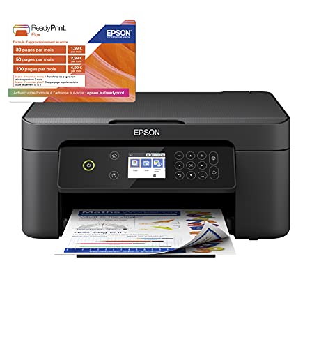 Epson Expression Premium XP-4100 - Impresora multifunción 3 en 1 (impresora, escáner, fotocopiadora, Wi-Fi, dúplex, cartuchos individuales, 4 colores, DIN A4), color negro
