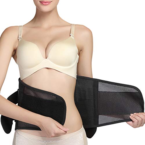 Faja de espalda ULTRA LIGERA - Apoyo lumbar / para la postura - Tejido transpirable para el ejercicio - Compresión adaptable - Marca Neotech Care (Talla S)