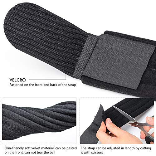 FEIGO Cabestrillo para brazo eslinga, Soportes de Brazos, Cabestrillo para el Brazo Ajustable para Lesionado Brazo/Mano/Codo - 175cm - Negro