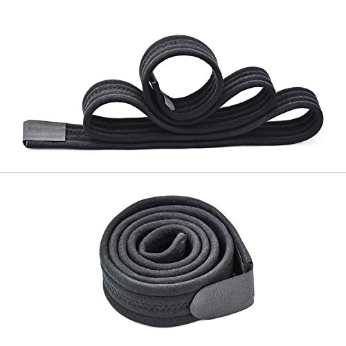 FEIGO Cabestrillo para brazo eslinga, Soportes de Brazos, Cabestrillo para el Brazo Ajustable para Lesionado Brazo/Mano/Codo - 175cm - Negro
