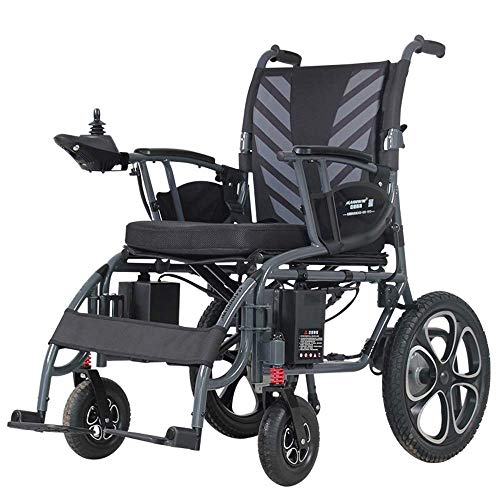 FGVDJ Silla de Ruedas eléctrica Liviana Silla eléctrica Plegable 50 Libras Que se abren/pliegan en 1 Segundo, admite un Marco de aleación de Aluminio de Grado aeronáutic