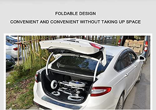 FGVDJ Silla de Ruedas eléctrica, Plegable Silla de Ruedas Ligera Silla de Ruedas eléctrica Silla de Ruedas para Personas Mayores con discapacidad Silla de Ruedas pleg