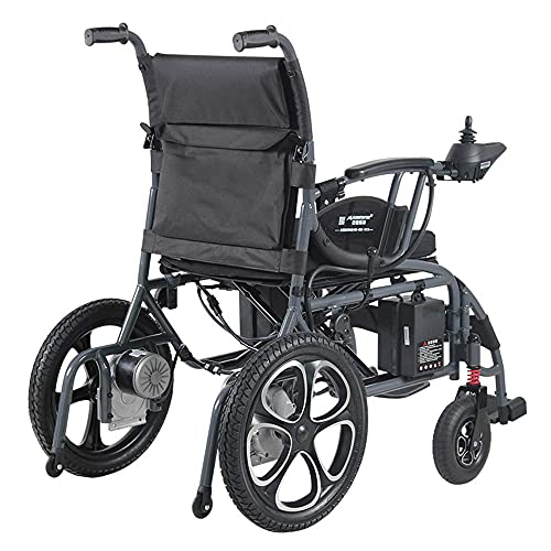 FGVDJ Silla de Ruedas eléctrica, Silla de Ruedas eléctrica, Silla de Ruedas eléctrica compacta, Silla eléctrica compacta de Plegado rápido/Abierto, Silla de Ruedas eléct