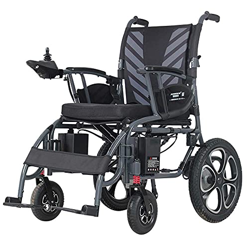 FGVDJ Silla de Ruedas eléctrica, Silla de Ruedas eléctrica, Silla de Ruedas eléctrica compacta, Silla eléctrica compacta de Plegado rápido/Abierto, Silla de Ruedas eléct