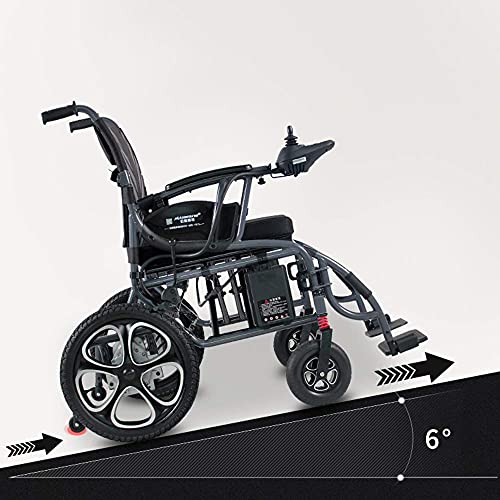FGVDJ Silla de Ruedas eléctrica, Silla de Ruedas eléctrica, Silla de Ruedas eléctrica compacta, Silla eléctrica compacta de Plegado rápido/Abierto, Silla de Ruedas eléct