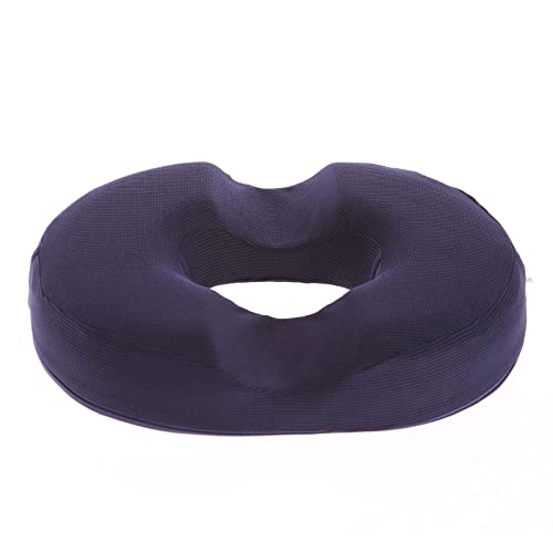 FLAMEER Donut Cojín para coxis, hemorroides, cojín de asiento para alivio del dolor para hemorroides, heridas, próstata, coxis, ciática, embarazo, azul marino