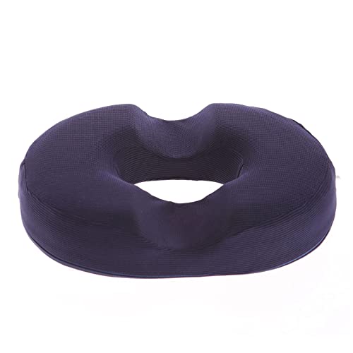 FLAMEER Donut Cojín para coxis, hemorroides, cojín de asiento para alivio del dolor para hemorroides, heridas, próstata, coxis, ciática, embarazo, azul marino