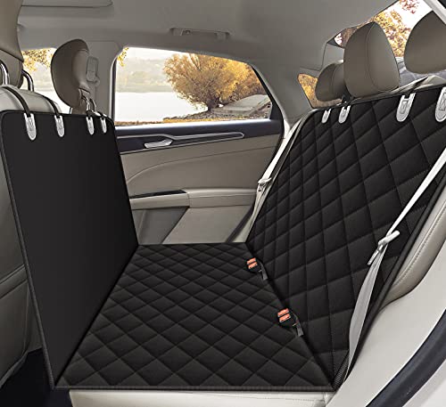 funda de asiento vehicular adaptable al animal mascota, funda de asiento anti-desgaste Alfheim adaptable al animal mascota, montada en los asientos de fila trasera vehicular, está equipada con la ancl