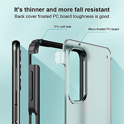 Funda Militar Grado Compatible con Samsung Galaxy A32 5G Carcasa Anti Choque Proteccion Cover, Micro-Mate PC Duro Atrás Flexible Silicona TPU Suave Translúcido Case, Rojo