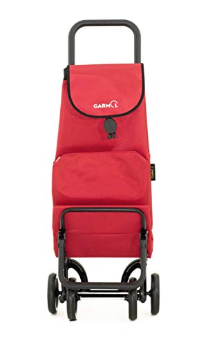 Garmol Carro Compra, Rojo, 66L