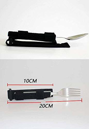 GHzzY Comer Ayuda Anti-Shake Tenedor/Cuchara - Vajilla Adaptable para Ancianos, Parkinson, Artritis y temblores de Las Manos - Antivibración,Fork