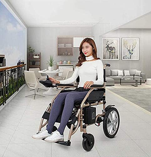 GLXLSBZ Patinete eléctrico resistente para silla de ruedas, silla de ruedas plegable 200 W* 2 doble motor ancho 45 cm palanca de mando adaptada (regalos ancianos)