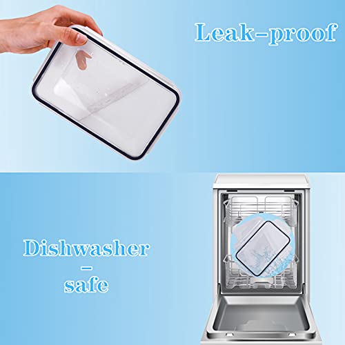 GoMaihe Recipientes de Plástico Alimentos 28 Pieza (14 envase, 14 Transparente Tapa) Juego De Contenedores Herméticos, Loncheras Sin Bpa, Aptas para Lavavajillas, Aptas para Microondas, Congelador