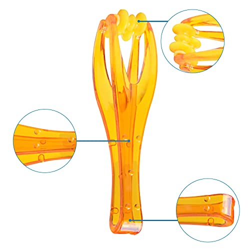 GZjiyu 10 Piezas Acupresion Manos y 2 Piezas Masajeador de Dedos Mano Rodillo para Alivio de Tensión Rigidez Hormigueo Artritis Dolor Túnel Carpiano