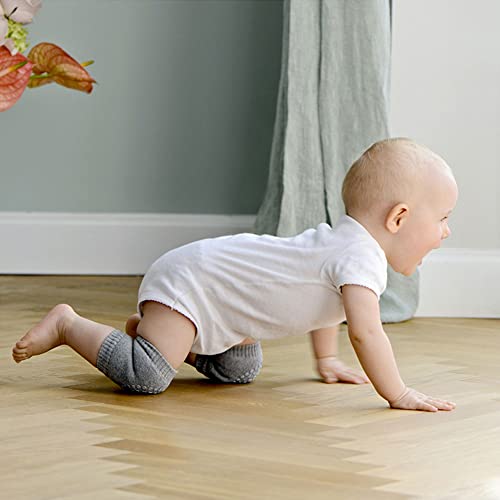 Hocaies Rodilleras Bebe Gateo Con Silicona Antideslizantes, Rodilleras Bebe Algodón Ajustables Elásticas para Bebé Niños e Bebé Niñas 0 a 22 meses. (B04)