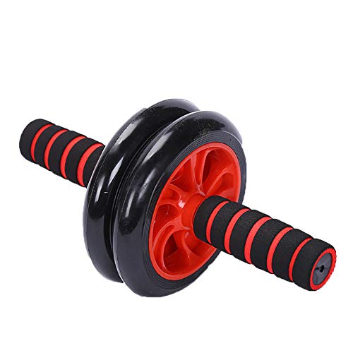 HQEFC - Rodillo de ejercicio para rueda abdominal, máquina abdominal, ejercicio de rueda, configuración de doble rueda, mango fuerte, recepción de entrenamiento, equipo abdominal, rueda de entrenamiento
