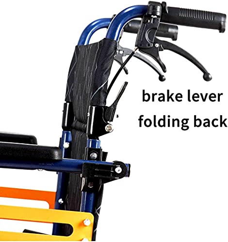 HUANYARI Silla de Ruedas Deportivas Viaje Plegable para sillas de Ruedas Todo Terreno Luz Plegable Manual de aleación de aleación de Aluminio autopropulsado Rueda de liberación rápida Evolutions