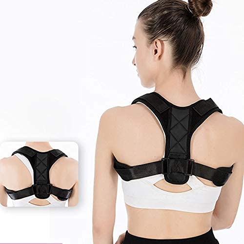 IJNBHU Corrector de Postura Corrector médico de la Postura de la clavícula Niños Adultos Soporte de Espalda Cinturón Corsé Soporte ortopédico Corrector de Hombro Soporte de Soporte (Tamaño: Pequeño)