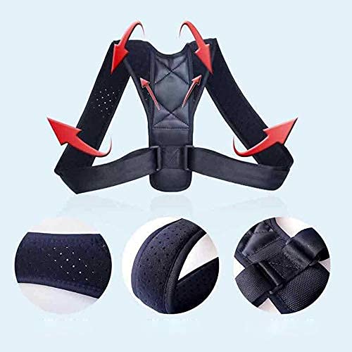IJNBHU Corrector de Postura Corrector médico de la Postura de la clavícula Niños Adultos Soporte de Espalda Cinturón Corsé Soporte ortopédico Corrector de Hombro Soporte de Soporte (Tamaño: Pequeño)