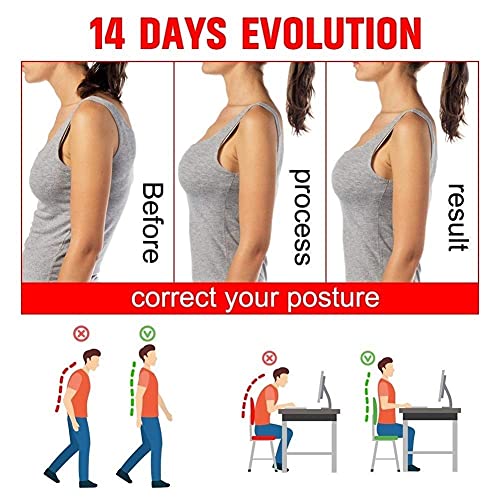 IJNBHU Corrector médico de la Postura de la clavícula Niños Adultos Soporte de Espalda Cinturón Corsé Ortopédico Brace Hombro Correcto (Color: Tipo 1 Negro, Tamaño: Pequeño)