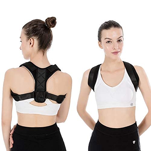 IJNBHU Corrector médico de Postura de clavícula, niños Adultos, Soporte para la Espalda, cinturón, corsé, Soporte ortopédico, Corrector de Hombro (tamaño: Mediano)