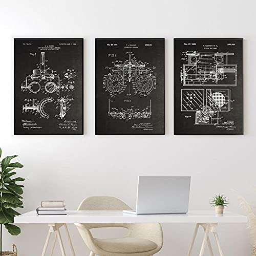 Impresiones regalos de optometrista cartel de arte de medicina óptico herramientas médicas planos arte lienzo pintura decoración de pared