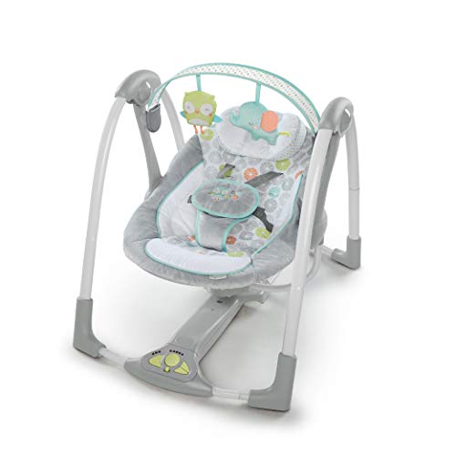 Ingenuity, Columpio compacto plegable - Hugs & Hoots