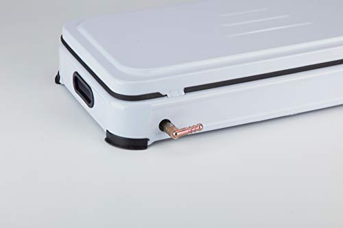 Jata CC705 Cocina de Gas para Camping con 2 Quemadores Con Tapa y Parrilla Apta para Todo Tipo de Gas Licuado
