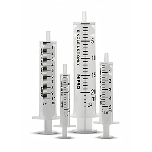 Jeringa 2 cuerpos 5 ml sin aguja caja de 100 uds Esteril