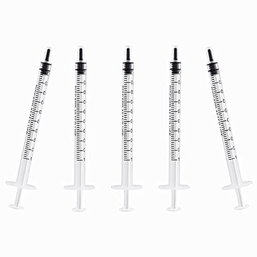 Jeringas 1ML desechables I Jeringas esterilizadas de 3 CUERPOS I Jeringa SIN AGUJA I Jeringa pack de 100 UNIDADES