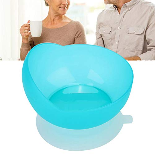 JMung Cubiertos para Pacientes Parkinson Persona Mayores, Utensilios Agarre Fácil de Cubiertos, Flexible Aprender Curvos Adaptados Cucharas,Azul