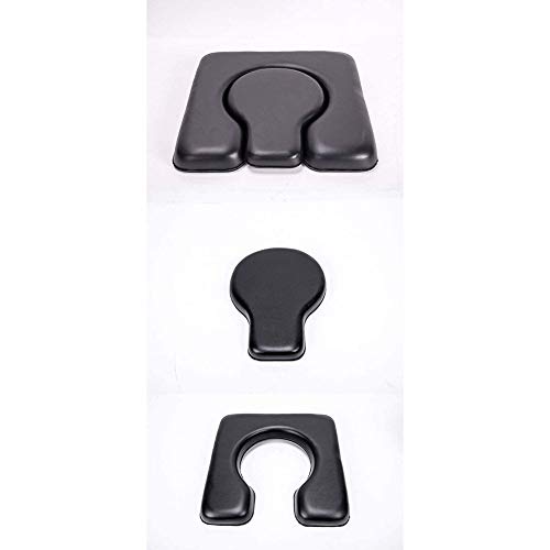 Joyfitness Cojín Universal De PU para Inodoro, Cojín De Inodoro Acolchado con Esponja para Inodoros Junto a La Cama, Silla, Silla De Ruedas para Ducha, para Personas Mayores con Discapacidad