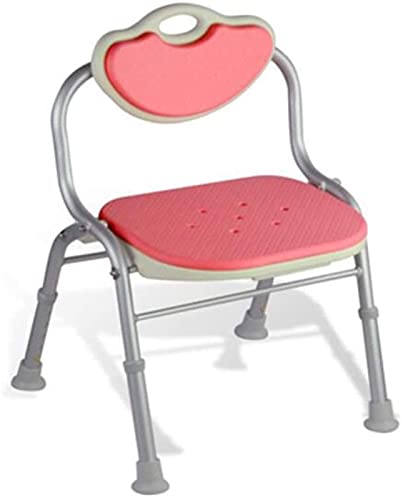 JYDQM Taburete de Ducha Silla de Baño para Ancianos Taburete de Baño Geriátrico Silla de Ducha de Bebé Silla Plegable Taburete de Baño Silla de Baño Aplicar a Ancianos Discapacitados,Rosado