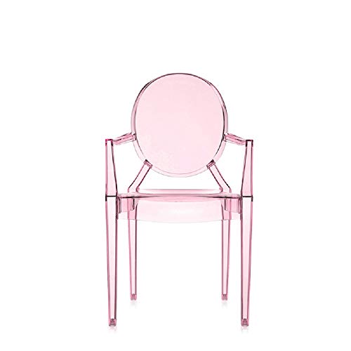 Kartell Lou Ghost - Silla, Rosa, 39 x 37 x 63 cm