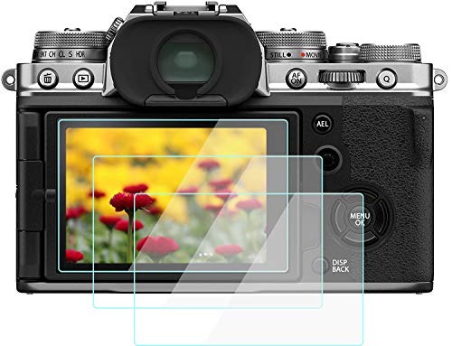 KOMET Protector de Pantalla para Fujifilm X-T4 X100V, Cristal Templado Flim Anti-Burbuja Anti-Huellas Anti-Polvo Anti-Arañazos [Paquete de 3)