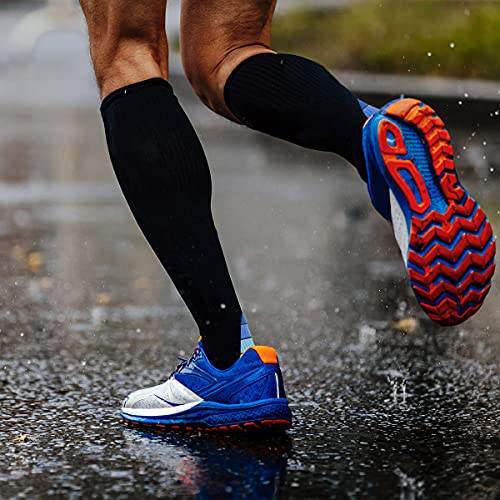 Kuzimua 3 Pares Calcetines/ Medias de Compresión para Hombres y Mujeres, Running, Deporte, Correr, Senderismo, Volar, Viajar, Varicosas, Embarazo y Médicos (Gris, l)