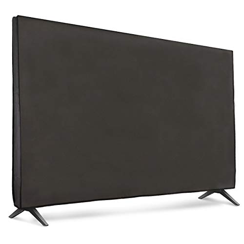 kwmobile Funda para Monitor 75" TV - Cubierta Protectora Textil para Pantalla de TV en Gris Oscuro