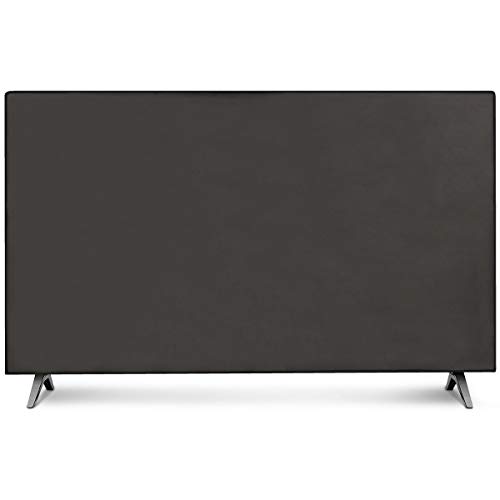 kwmobile Funda para Monitor 75" TV - Cubierta Protectora Textil para Pantalla de TV en Gris Oscuro