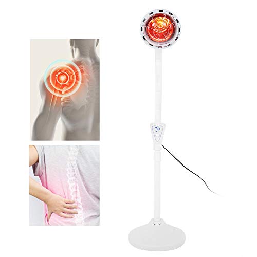 Lámpara de calefacción infrarroja, lámpara de terapia infrarroja ajustable Lámpara de terapia de calor Luz infrarroja para el cuidado de la piel Alivio del dolor de cuello Piernas Riñones